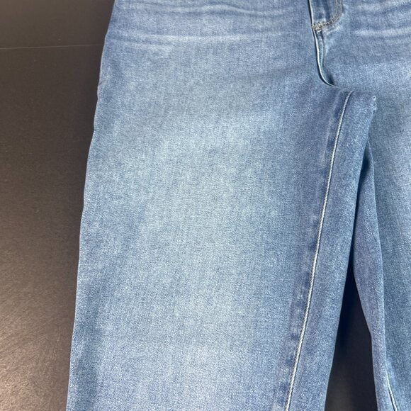 Paige Jeans Womens 34x25* Cindy Cropped Straight Blue Faded Raw Hem Denim Tag 33 - Picture 4 of 16